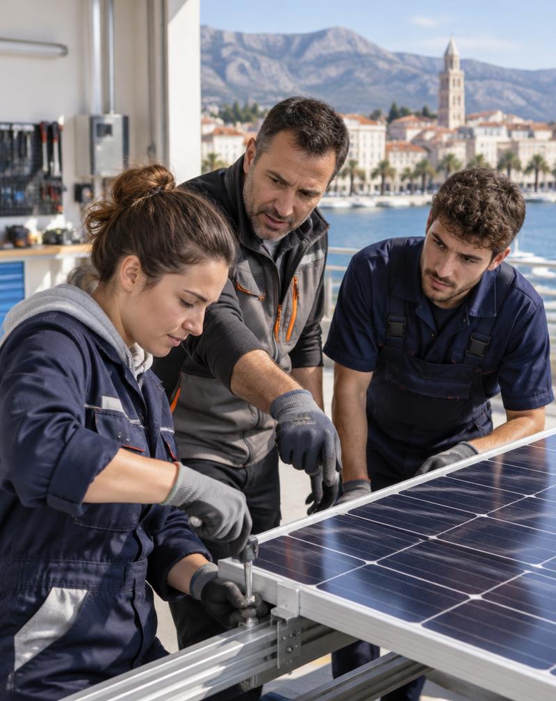 Praktična nastava montaže fotonaponskih sustava
